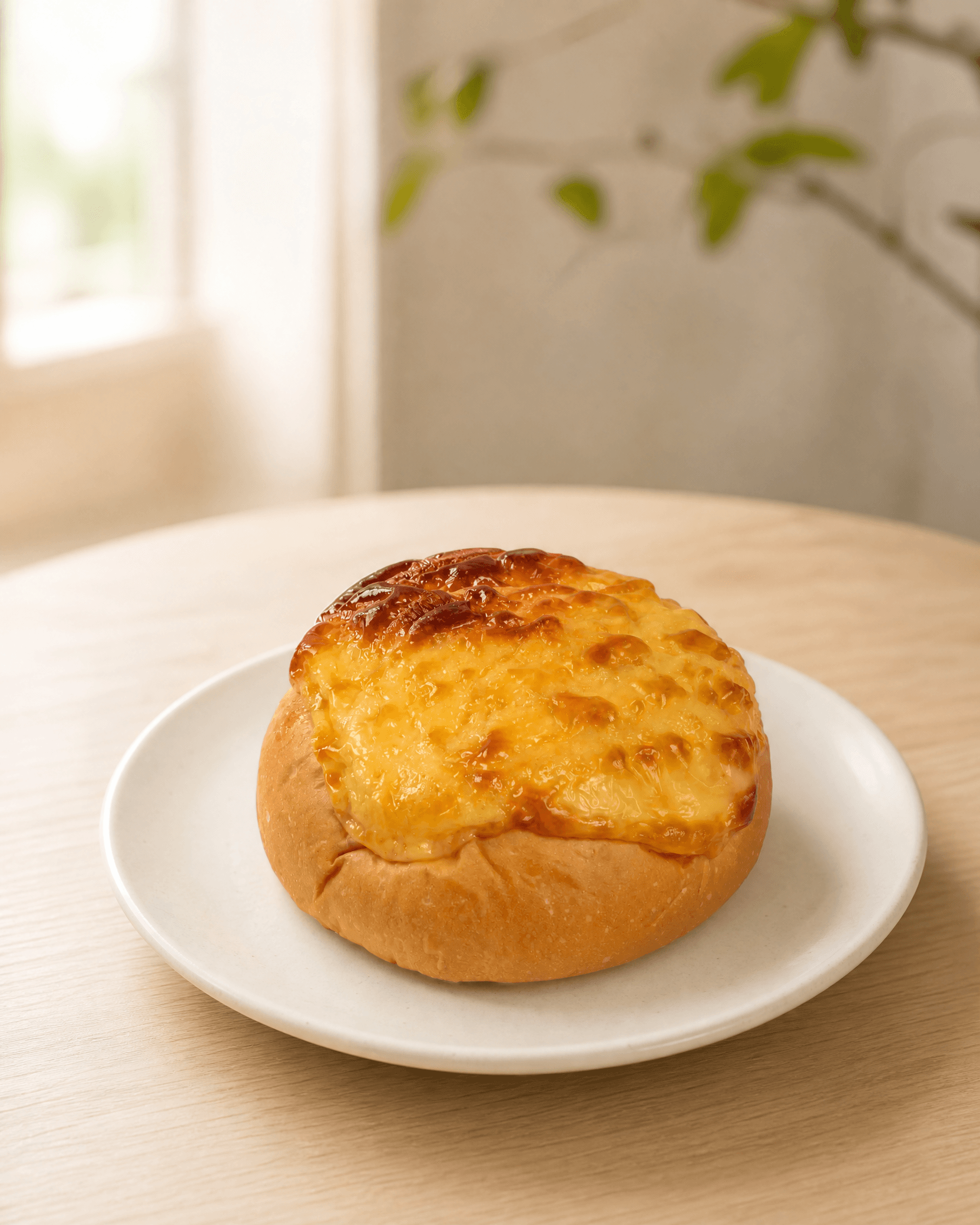 Cheese Burn Bread on a plate