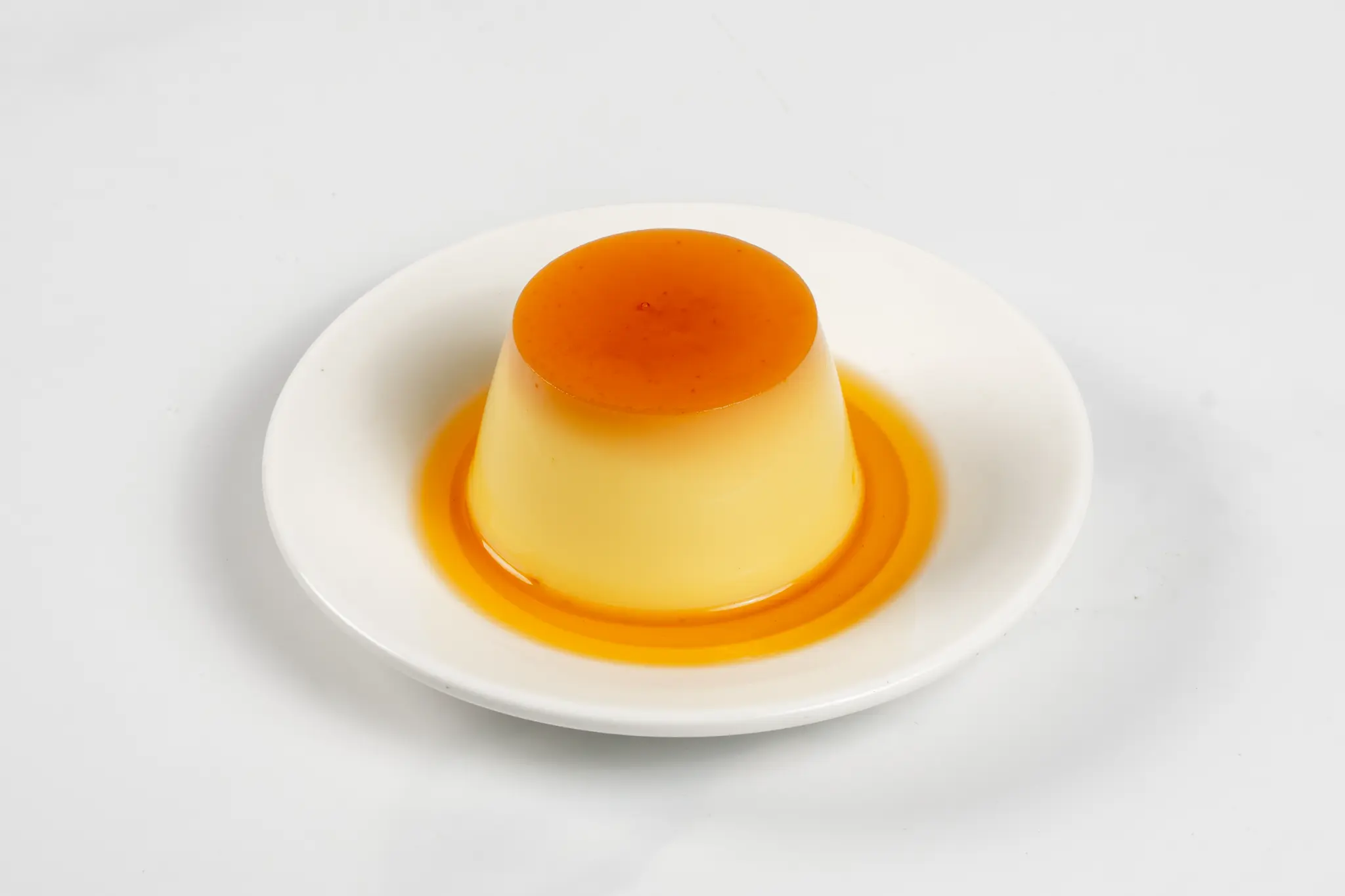 Milk Pudding served on a plate